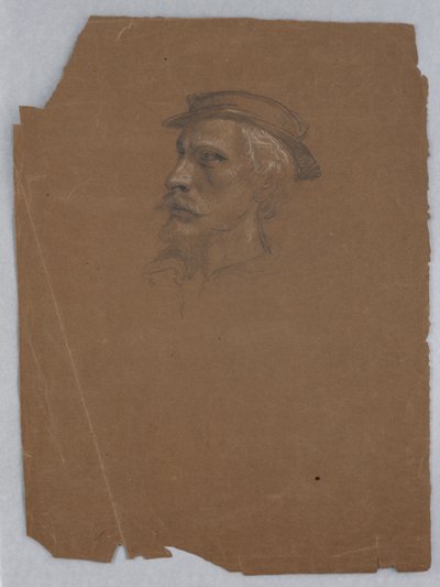 Studie av Titian för "Titian visar gravläggningen till Karl V och Clement VII" av Daniel Huntington