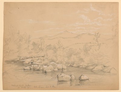 Utsikt över Moat Mountain från Wildcat Brook, Jackson, New Hampshire, tittar sydväst av Daniel Huntington