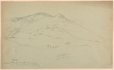 Welch Mountain i Waterville och Thornton, New Hampshire, från Sandwich Notch Road, Campton av Daniel Huntington