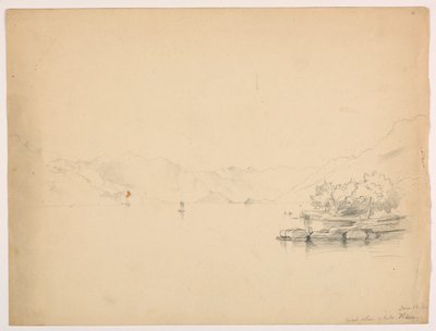 Västra stranden av sjön Brienz, Schweiz av Daniel Huntington