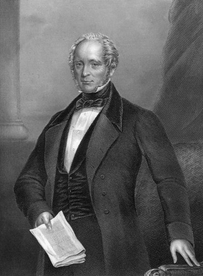 Henry John Temple 1784-1865, 3:e Viscount Palmerston, brittisk statsman, 1857. av Daniel John Pound