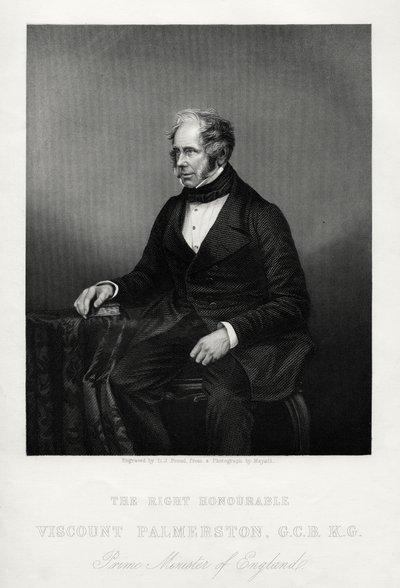 Henry John Temple, 3:e Viscount Palmerston, brittisk statsman, c1880 av Daniel John Pound
