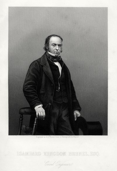 Isambard Kingdom Brunel, brittisk ingenjör, c1880. av Daniel John Pound