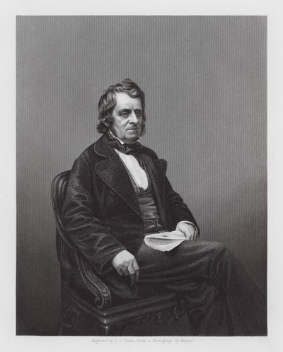 John Arthur Roebuck, brittisk politiker (gravyr) av Daniel John. Pound
