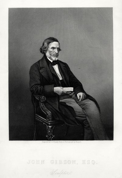 John Gibson, 1790-1866, brittisk skulptör, c1880. av Daniel John Pound
