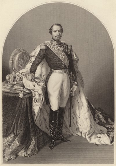 Louis-Napoleon Bonaparte (gravyr) av Daniel John. Pound