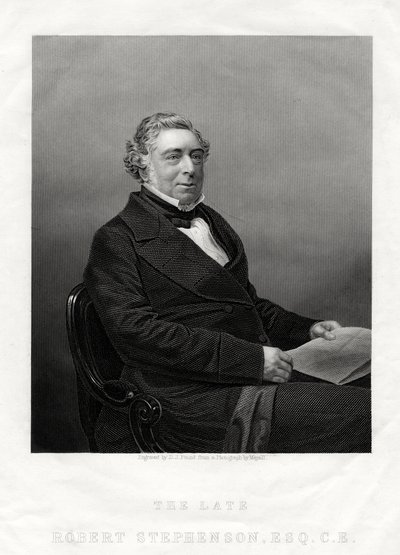 Robert Stephenson, engelsk civilingenjör, 1880 av Daniel John Pound