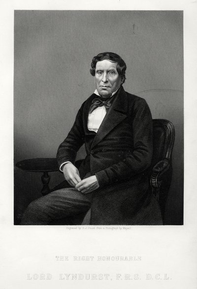 The Right Honorable John Singleton Copley, lordkansler och politiker, c1880 av Daniel John Pound
