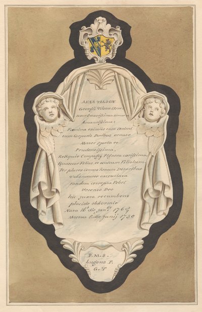 The Environs of London, Vol. II: Memorial till Anna Tilson från Hampton Church av Daniel Lysons