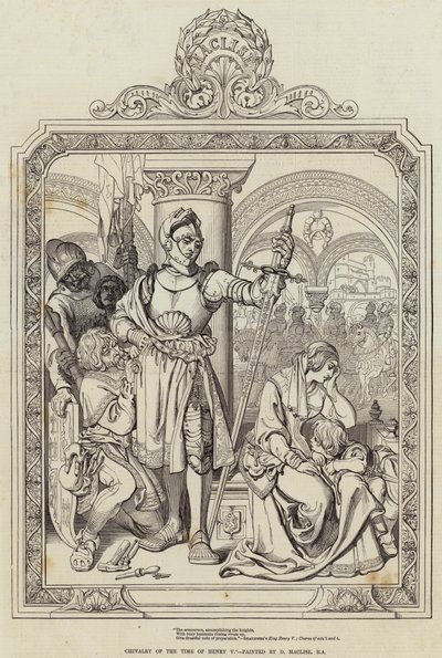 Riddarskapet av Henry Vs tid av Daniel Maclise