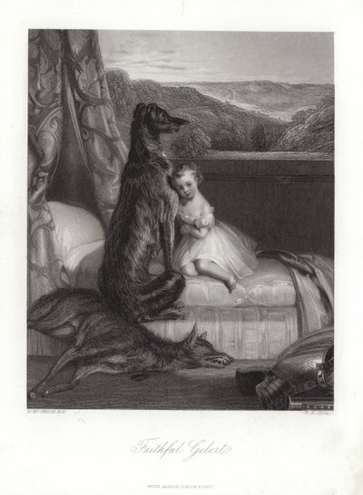 Trogen Gelert av Daniel Maclise