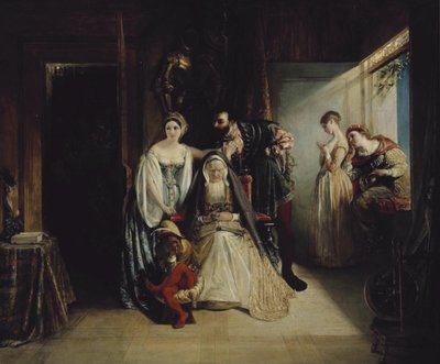 Francis I och Diane de Poitiers av Daniel Maclise