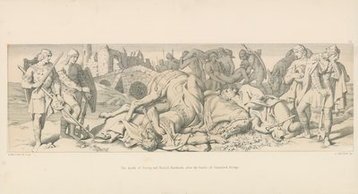Tostigs och Harold Hardradas död efter slaget vid Stamford Bridge av Daniel Maclise