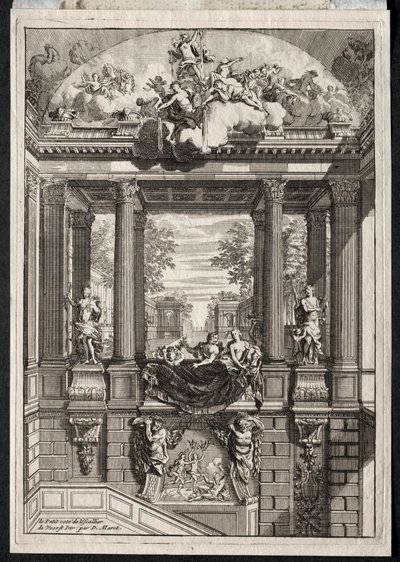 Trappa vid Palace of Voorst i Holland av Daniel Marot
