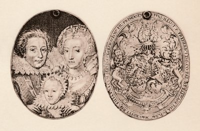 Fredrik av Böhmen, Elizabeth Stuart och deras son, Frederick Henry, 1621, 1904 av Daniel Mytens