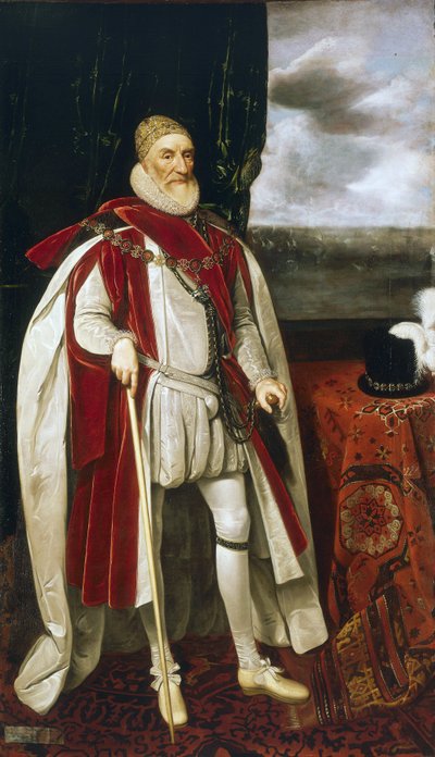 Porträtt av Charles Howard av Daniel Mytens