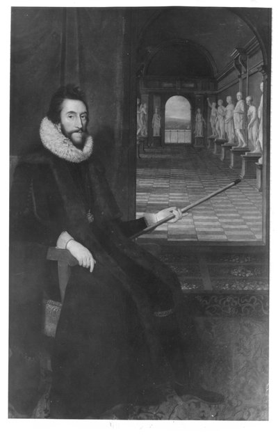 Porträtt av Thomas Howard av Daniel Mytens