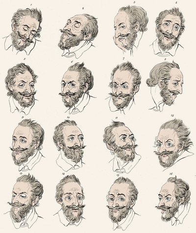 Kung Henrik IV av Frankrike (1553-1610) i "" Essays on physiognomy, designed to promote the knowledge and the love of humankind"" John Caspar LAVATER - Gravyr efter Daniel Chodowiecki av Daniel Nikolaus (after) Chodowiecki