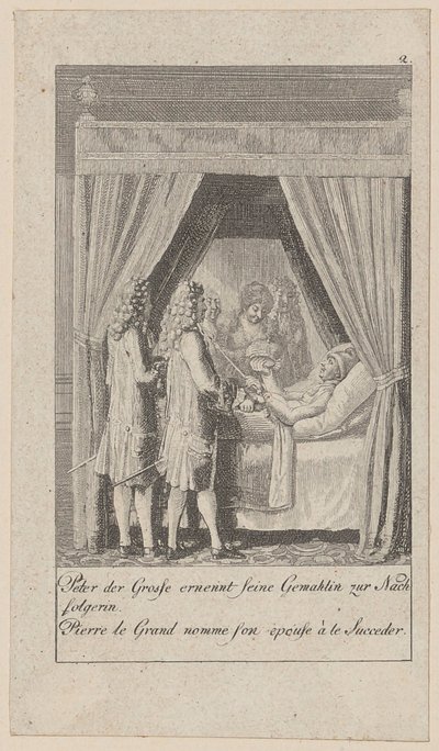 Blad 2 ur serien ”Medeltida och modern historia” av Daniel Nikolaus Chodowiecki