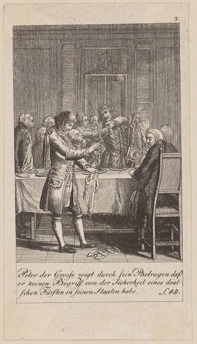 Blad 3 ur serien ”Brandenburgs historia” av Daniel Nikolaus Chodowiecki