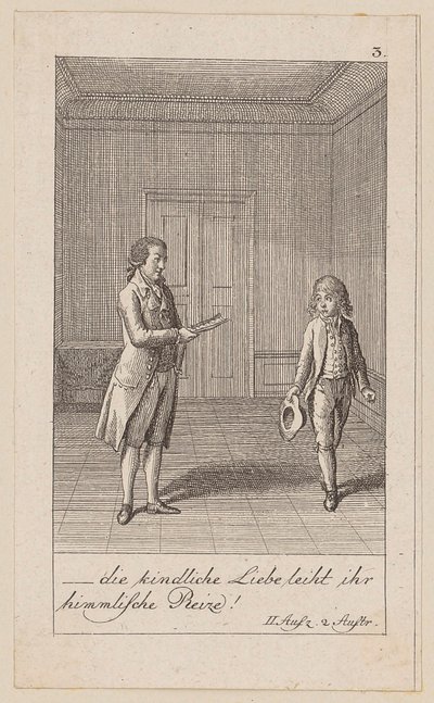 Blad 3 till Aug. von Kotzebues "Indianerna i England" av Daniel Nikolaus Chodowiecki