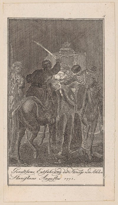 Blad 5 ur "Skildringar ur den nyare historien" av Daniel Nikolaus Chodowiecki