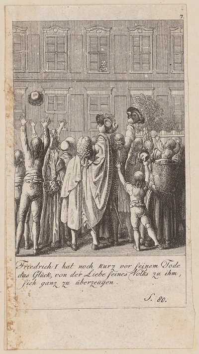 Blad 7 ur serien ”Brandenburgs historia” av Daniel Nikolaus Chodowiecki