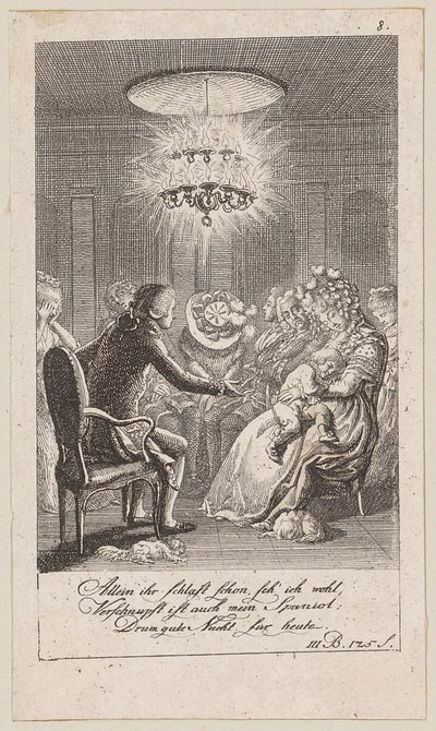 Blad 8 till Blumauers "Aeneid" av Daniel Nikolaus Chodowiecki