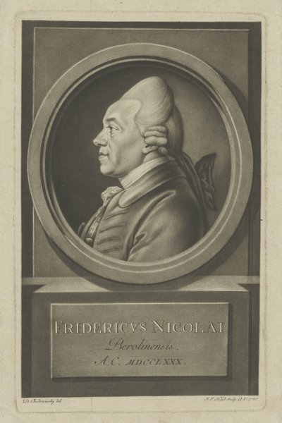 Christoph Friedrich Nicolai 1733-1811, 1780. av Daniel Nikolaus Chodowiecki