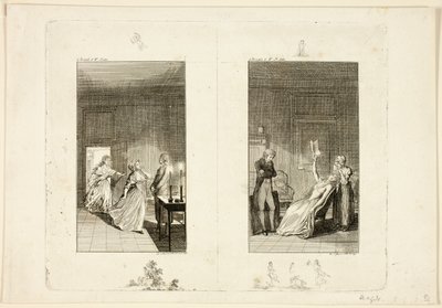 Illustration till Samuel Richardsons *Clarissa* av Daniel Nikolaus Chodowiecki