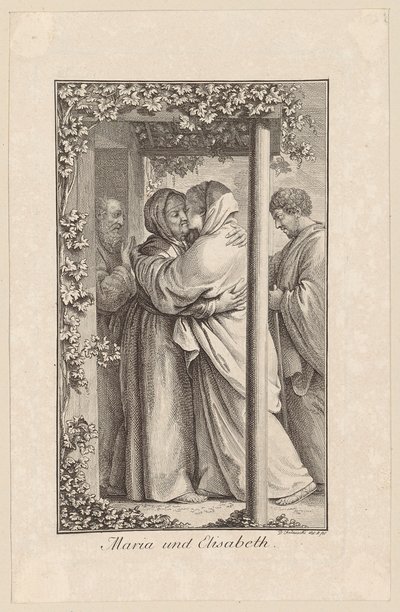 Maria och Elisabet av Daniel Nikolaus Chodowiecki