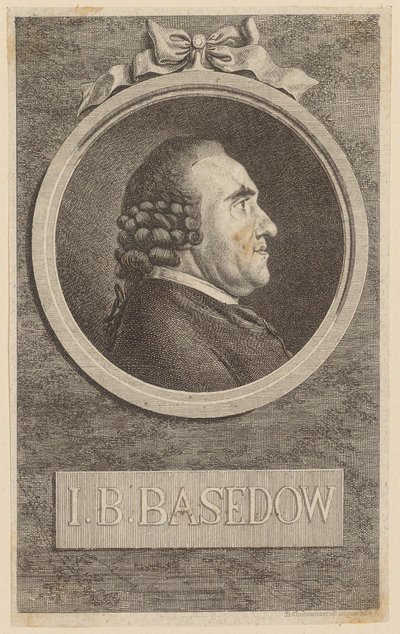 Porträtt av Johannes Bernhard Basedow av Daniel Nikolaus Chodowiecki