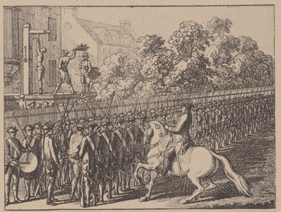 Kör handsken. Illustration från Elementartwerk av J.B. Basedow, 1774 av Daniel Nikolaus Chodowiecki