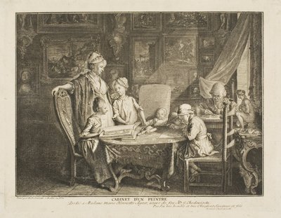 Konstnären och hans familj av Daniel Nikolaus Chodowiecki