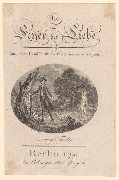 Titelbild till ”Feyer der Liebe” av Daniel Nikolaus Chodowiecki