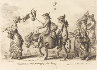 Pilgrimsfärd till franska Bucholz (pilgrimsfärd till franska Bucholz) av Daniel Nikolaus Chodowiecki