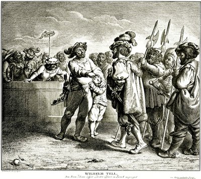 William Tell, 1781. av Daniel Nikolaus Chodowiecki