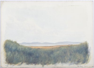 Holy Island, 1893 (penna och wc på papper) av Daniel Oliver