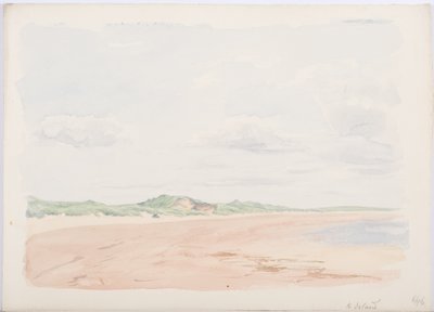 Holy Island, 1896 (penna och wc på papper) av Daniel Oliver