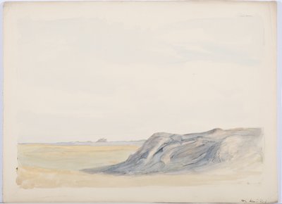 Holy Island, 1899 (penna och wc på papper) av Daniel Oliver