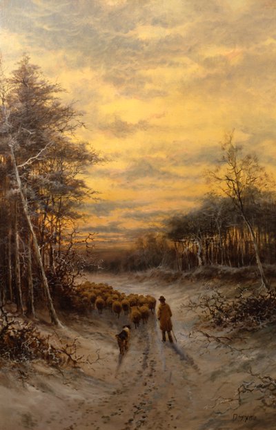 Får i snön av Daniel Sherrin