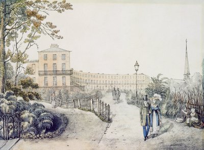 The Crescent, Cheltenham, 1821 av Daniel Thomas Egerton