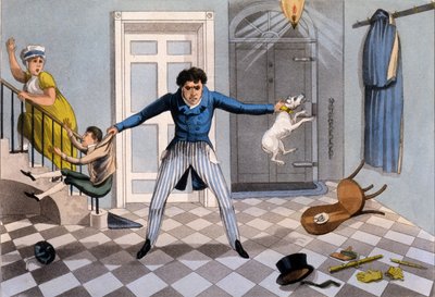 Unfeelingness - Råd till en man om hur man kan släppa sitt humör på de minst skyldiga, från serien "The Necessary Qualifications of a Man of Fashion" av Daniel Thomas Egerton