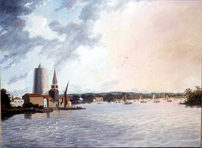 En regatta i Battersea (olja) av Daniel Turner