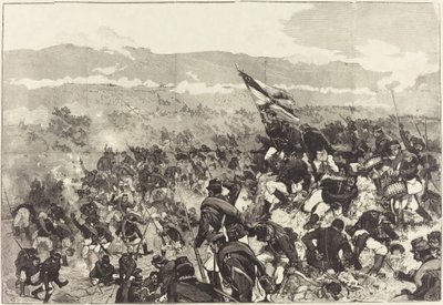 Slaget vid Plevna. 30 juli, Attack on the Heights..., 18831890. av Daniel Urrabieta Vierge