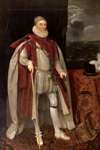 Lord Howard av Effingham, 1600-talet av Daniel Mytens