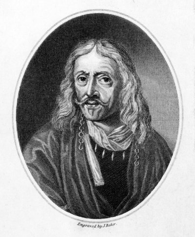 Johannes Hevelius, graverad av J. Baker av Daniel the Younger Schultz