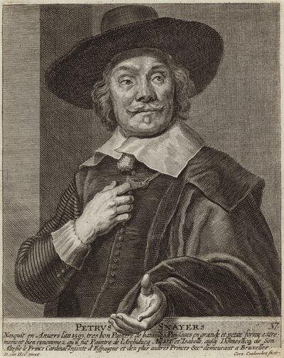Porträtt av Pieter Snayers av Daniel van Heil