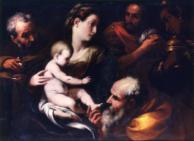 Tillbedjan av Magi av Daniele Crespi