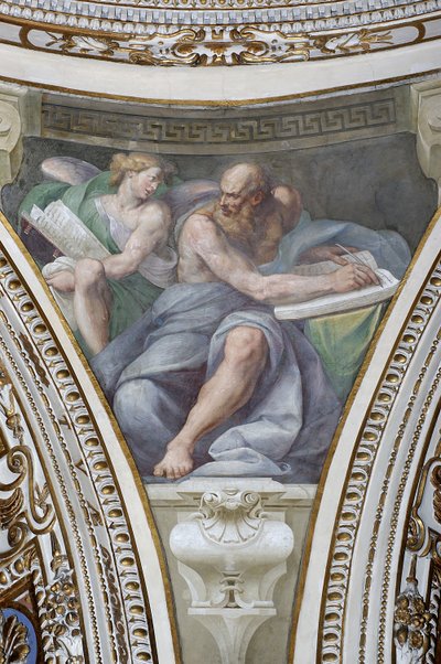 Saint Matthew (fresk) av Daniele Crespi